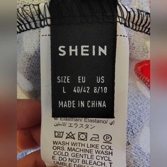 SHEIN Black and White Asymmetrical Ruffled Sundress - Picture 9 of 9